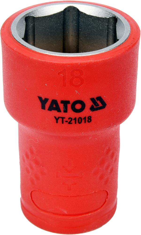 Yato YT-21018 Головка торцева 6-гранна діелектрична 3/8" 18 мм YT21018: Приваблива ціна - Купити в Україні на EXIST.UA!