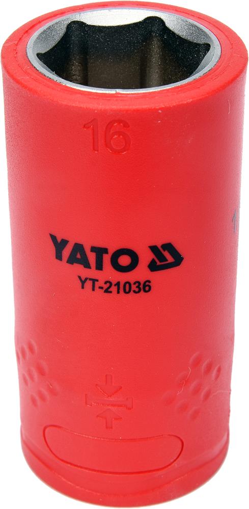 Yato YT-21036 Головка торцева діелектрична 1/2'' 16мм YT21036: Приваблива ціна - Купити в Україні на EXIST.UA!