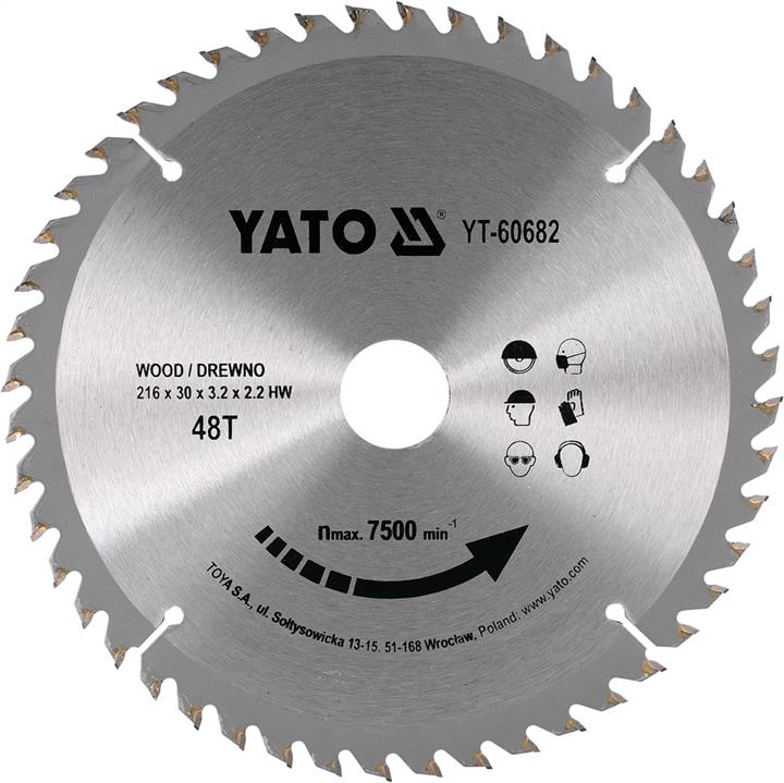 Yato YT-60682 Диск пиляльний побідитовий по дереву: 216х30 мм, 40 зубців YT60682: Купити в Україні - Добра ціна на EXIST.UA!