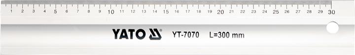 Yato YT-7070 Лінійка алюмінієва, 300 мм YT7070: Купити в Україні - Добра ціна на EXIST.UA!