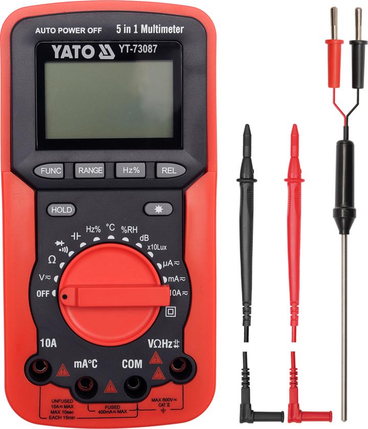 Yato YT-73087 Цифровий мультиметр 5 в 1 YT73087: Купити в Україні - Добра ціна на EXIST.UA!