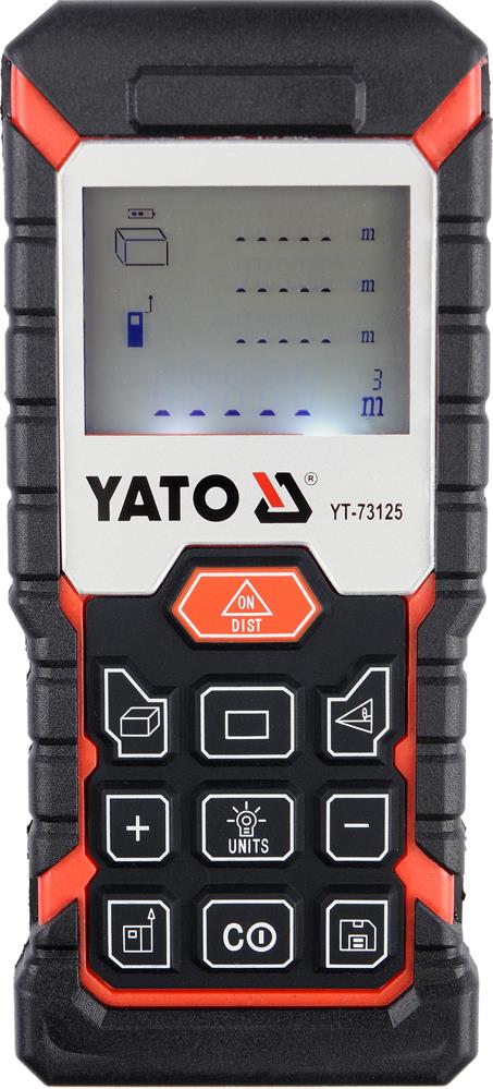 Yato YT-73125 Далекомір лазерний, 8 режимів, з діапазоном 0.05 - 40 м, 20 вимірів в пам'яті YT73125: Купити в Україні - Добра ціна на EXIST.UA!