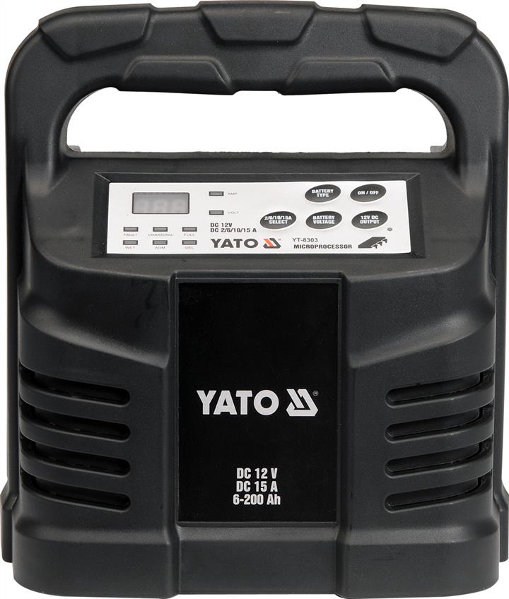 Yato YT-8303 Зарядний пристрій 12v 15А 6-200ah YT8303: Купити в Україні - Добра ціна на EXIST.UA!
