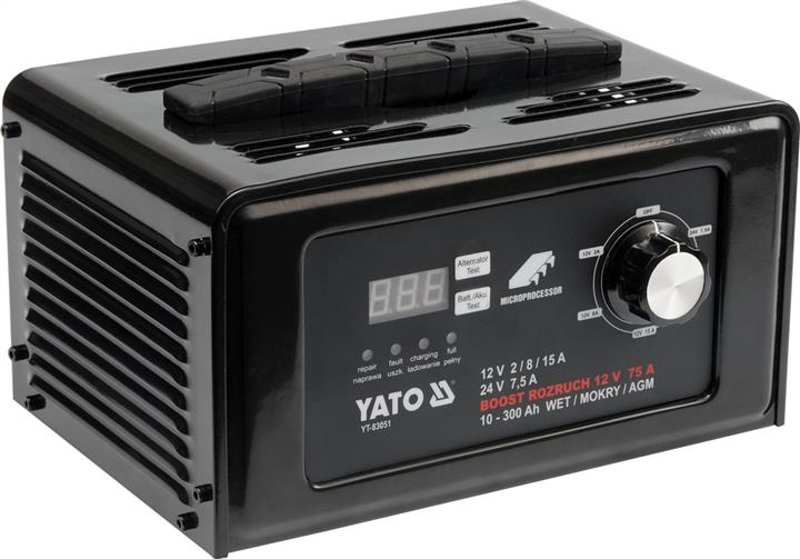 Yato YT-83051 Пуско-зарядний пристрій 12/24 В, 10-300 А/Год YT83051: Приваблива ціна - Купити в Україні на EXIST.UA!