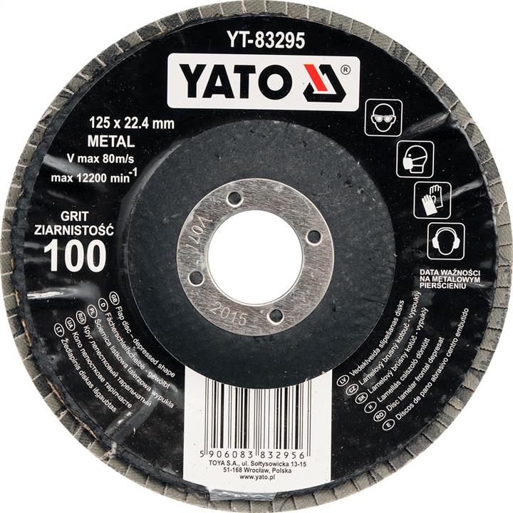 Yato YT-83291 Диск шліфувальний пелюстковий випуклий, 125 мм, 22.4 мм, P36 YT83291: Купити в Україні - Добра ціна на EXIST.UA!