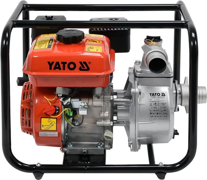 Мотопомпа бензинова, 2", 5,9л.с. 36м³/ч Yato YT85401 - фото 2