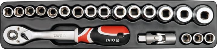 Набор инструмента для авто в ящике, 62шт Yato YT-3895