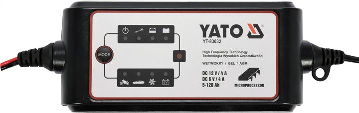 Yato YT-83032 Зарядний автомобільний пристрій для акумуляторів 6-12v/4a YT83032: Приваблива ціна - Купити в Україні на EXIST.UA!