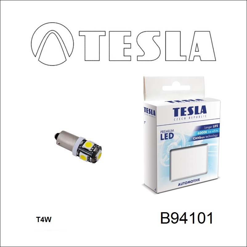 Tesla B94101 Лампа світлодіодна T8,5 12V BA9s (2 шт.) B94101: Приваблива ціна - Купити в Україні на EXIST.UA!