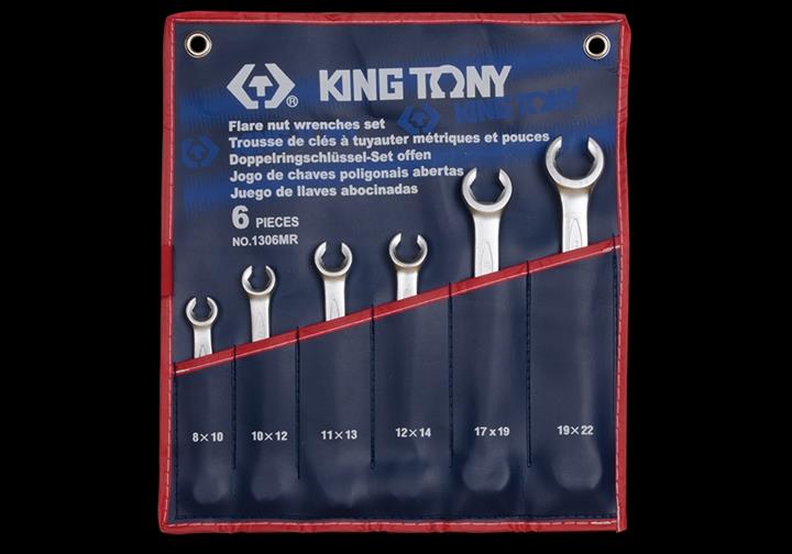 1306MR King tony Набор гаечных ключей разрезных 6шт. 8-22 мм