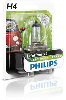 Philips 36198830 Лампа галогенна 12В H4 60/55Вт 36198830: Приваблива ціна - Купити в Україні на EXIST.UA!