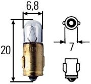Daf 1354869 Лампа розжарювання 24V 3W BA7s 1354869: Купити в Україні - Добра ціна на EXIST.UA!