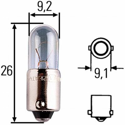 Bosch 0 986 GL0 017 Лампа розжарювання T4W 0986GL0017: Купити в Україні - Добра ціна на EXIST.UA!