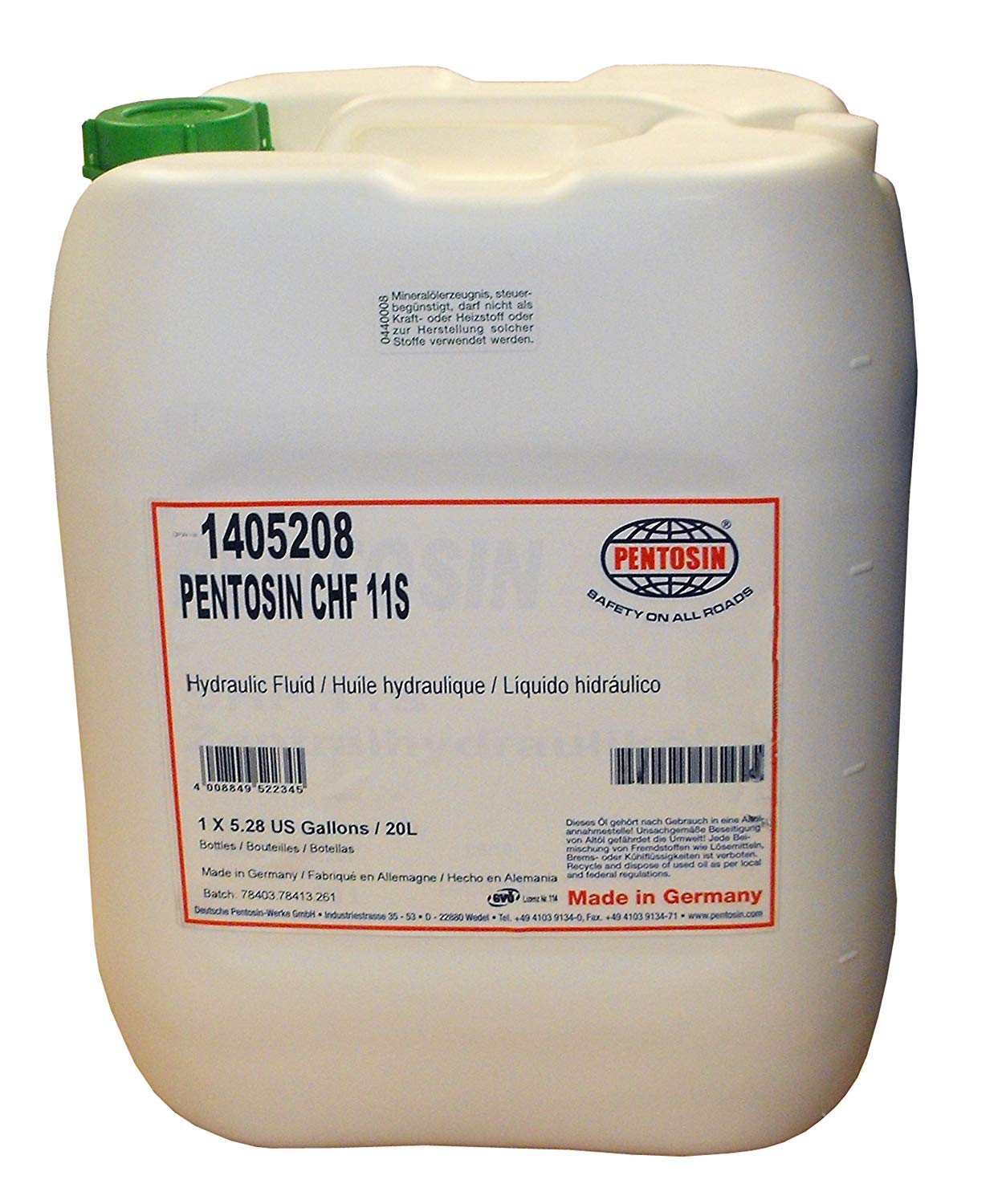 Pentosin 1405208 Олива гідравлічна Pentosin CHF 11S, 20 л 1405208: Купити в Україні - Добра ціна на EXIST.UA!