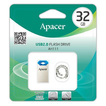 Apacer AP32GAH111U-1 Накопичувач Flash Apacer USB 2.0 AH111 32GB Blue AP32GAH111U1: Купити в Україні - Добра ціна на EXIST.UA!