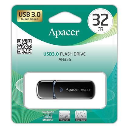 Apacer AP32GAH355B-1 Накопичувач Flash Apacer USB 3.0 AH355 32Gb black AP32GAH355B1: Купити в Україні - Добра ціна на EXIST.UA!