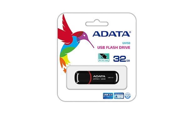 ADATA AUV150-32G-RBK Накопичувач ADATA 32GB USB 3.1 UV150 Black AUV15032GRBK: Купити в Україні - Добра ціна на EXIST.UA!