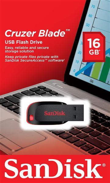 Sandisk SDCZ50-016G-B35 Накопичувач Flash SanDisk USB 2.0 Cruzer Blade 16Gb Black/Red SDCZ50016GB35: Купити в Україні - Добра ціна на EXIST.UA!