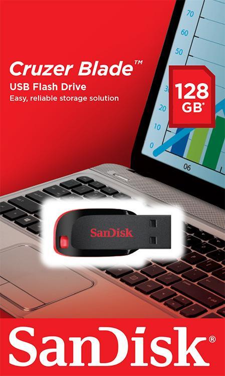 Sandisk SDCZ50-128G-B35 Накопичувач SanDisk 128GB USB Cruzer Blade SDCZ50128GB35: Купити в Україні - Добра ціна на EXIST.UA!