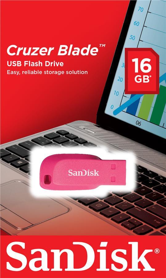 Sandisk SDCZ50C-016G-B35PE Накопичувач SanDisk 16GB USB Cruzer Blade Pink SDCZ50C016GB35PE: Купити в Україні - Добра ціна на EXIST.UA!