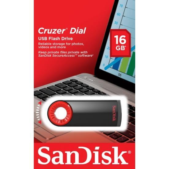 Sandisk SDCZ57-016G-B35 Накопичувач SanDisk 16GB USB Cruzer Dial SDCZ57016GB35: Приваблива ціна - Купити в Україні на EXIST.UA!