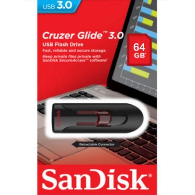 Sandisk SDCZ600-064G-G35 Накопичувач SanDisk 64GB USB 3.0 Glide SDCZ600064GG35: Купити в Україні - Добра ціна на EXIST.UA!