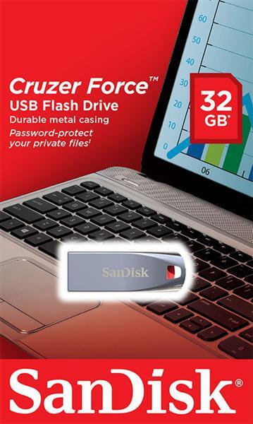 Sandisk SDCZ71-032G-B35 Накопичувач SanDisk 32GB USB Cruzer Force Metal Silver SDCZ71032GB35: Купити в Україні - Добра ціна на EXIST.UA!