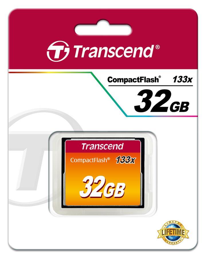 Transcend TS32GCF133 Карта пам'яті Transcend 32GB CF 133X TS32GCF133: Купити в Україні - Добра ціна на EXIST.UA!