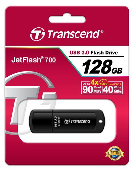 Transcend TS128GJF700 Накопичувач Transcend 128GB USB 3.0 JetFlash 700 TS128GJF700: Приваблива ціна - Купити в Україні на EXIST.UA!