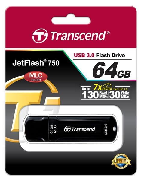 Transcend TS64GJF750K Накопичувач Transcend 64GB USB 3.0 JetFlash 750 TS64GJF750K: Купити в Україні - Добра ціна на EXIST.UA!