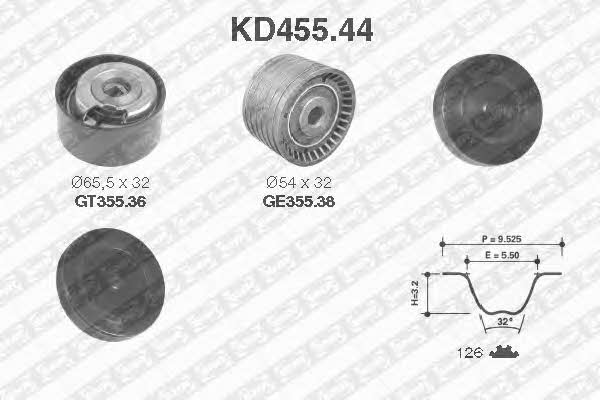 KD45544 SNR Комплект ремня ГРМ