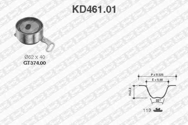 SNR KD46101 Комплект зубчастих ременів KD46101: Купити в Україні - Добра ціна на EXIST.UA!