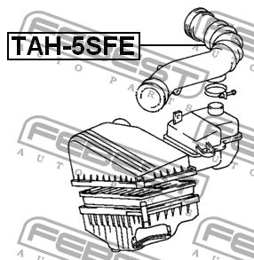 Патрубок повітряного фільтра, повітрозабірник Febest TAH-5SFE