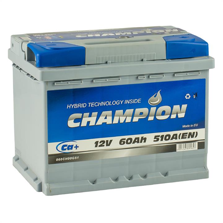 Champion Battery CHG60-0 Акумулятор Champion Battery 12В 60Ач 510А(EN) R+ CHG600: Приваблива ціна - Купити в Україні на EXIST.UA!