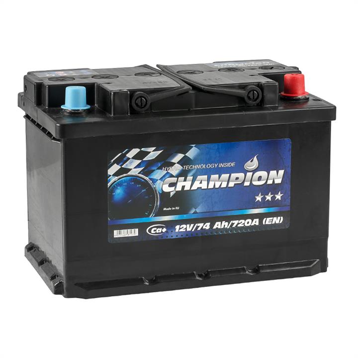 Champion Battery CHB74-0 Акумулятор Champion Battery Black 12В 74Ач 720А(EN) R+ CHB740: Купити в Україні - Добра ціна на EXIST.UA!