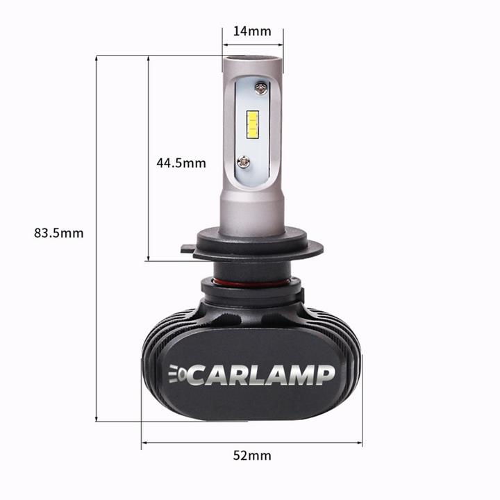 Лампи світлодіодні комплект Carlamp Night Vision H7 12V 25W 5000K (2 шт.) Carlamp NVH7