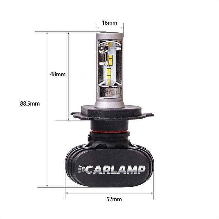 Лампи світлодіодні комплект Carlamp Night Vision H4 12V 50W 5000K (2 шт.) Carlamp NVH4