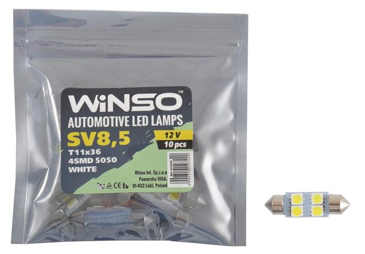 Winso 127420 Лампа світлодіодна Festoon 36 12V SV8,5 (10 шт.) 127420: Купити в Україні - Добра ціна на EXIST.UA!