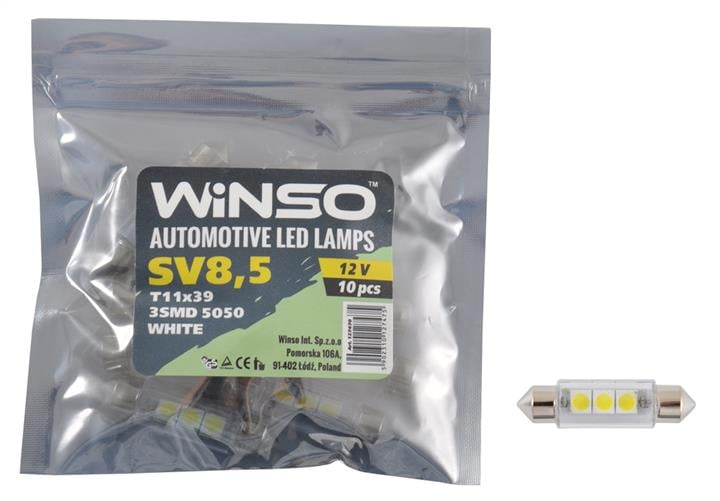 Winso 127470 Лампа світлодіодна Festoon 39 12V SV8,5 (10 шт.) 127470: Приваблива ціна - Купити в Україні на EXIST.UA!