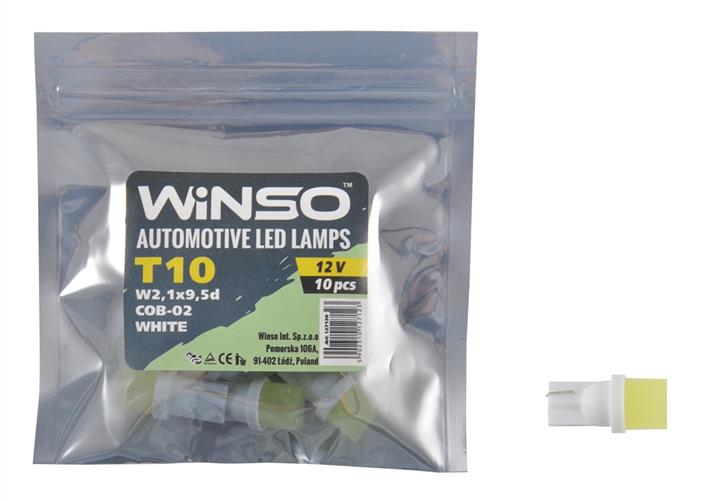 127120 Winso Лампа светодиодная T10 12V W2,1x9,5d (10 шт.)