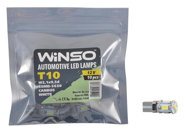 Winso 127360 Лампа світлодіодна T10 12V W2,1x9,5d (10 шт.) 127360: Купити в Україні - Добра ціна на EXIST.UA!