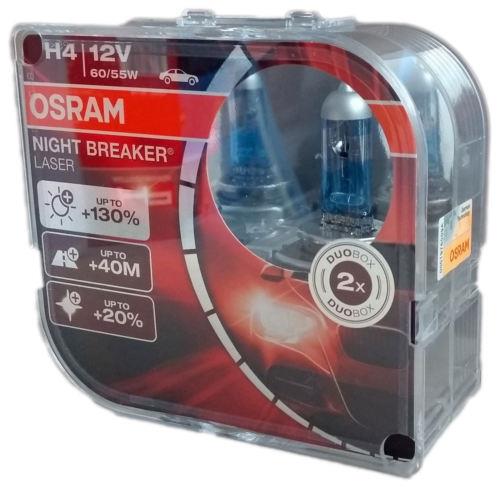Osram 64193NBL-HCB Лампа галогенна Osram Night Breaker Laser +130% 12В H4 60/55Вт +130% 64193NBLHCB: Купити в Україні - Добра ціна на EXIST.UA!