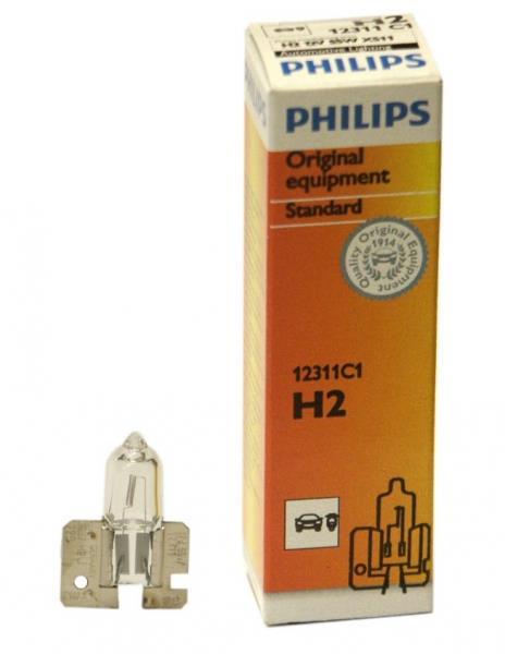 Лампа галогенна 12В H2 55Вт Philips 12311C1