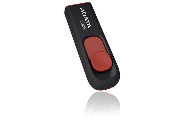 ADATA AC008-4G-RKD Накопичувач ADATA 4GB USB 2.0 C008 Black/Red AC0084GRKD: Купити в Україні - Добра ціна на EXIST.UA!