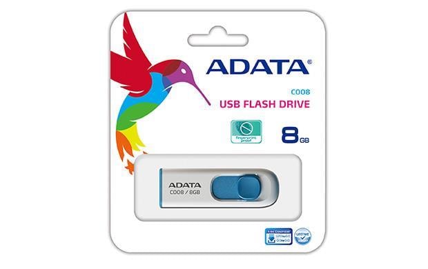 ADATA AC008-8G-RWE Накопичувач ADATA 8GB USB 2.0 C008 White AC0088GRWE: Купити в Україні - Добра ціна на EXIST.UA!