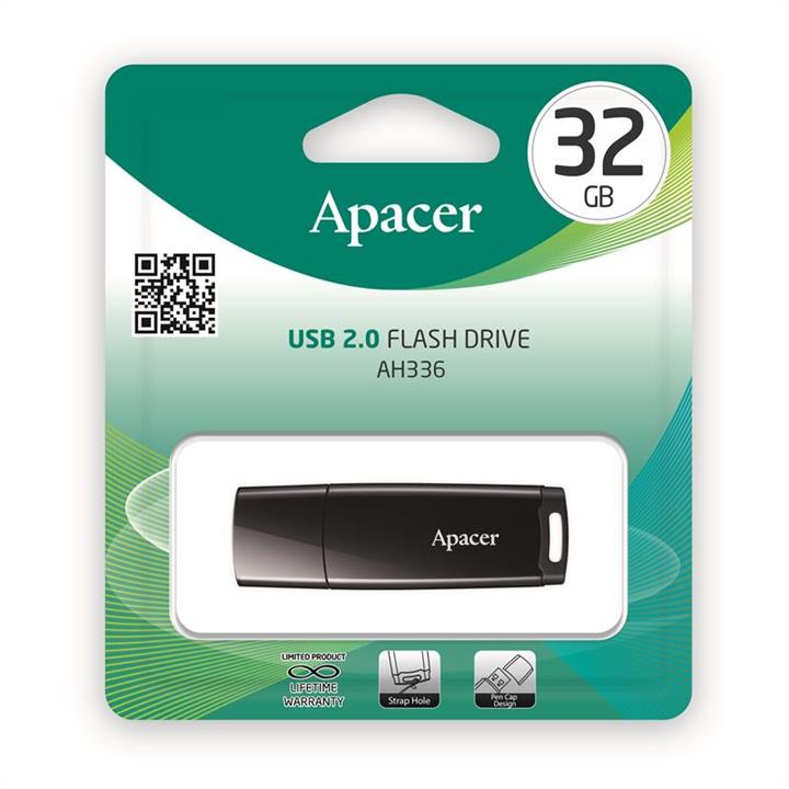 Apacer AP32GAH336B-1 Накопичувач Flash Apacer USB 2.0 AH336 32Gb black AP32GAH336B1: Купити в Україні - Добра ціна на EXIST.UA!