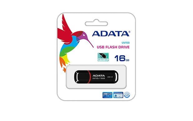 ADATA AUV150-16G-RBK Накопичувач ADATA 16GB USB 3.1 UV150 Black AUV15016GRBK: Приваблива ціна - Купити в Україні на EXIST.UA!