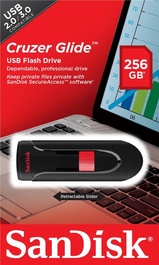 Sandisk SDCZ60-256G-B35 Накопичувач SanDisk 256GB USB 2.0 Glide SDCZ60256GB35: Купити в Україні - Добра ціна на EXIST.UA!