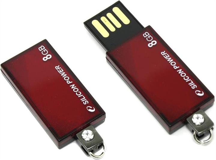 Silicon Power SP008GBUF2810V1R Накопичувач Silicon Power 8GB USB Touch 810 Red SP008GBUF2810V1R: Купити в Україні - Добра ціна на EXIST.UA!