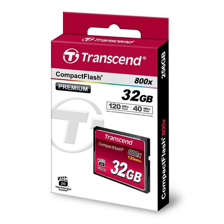 Transcend TS32GCF800 Карта пам'ятi Transcend 32GB CF 800X TS32GCF800: Приваблива ціна - Купити в Україні на EXIST.UA!